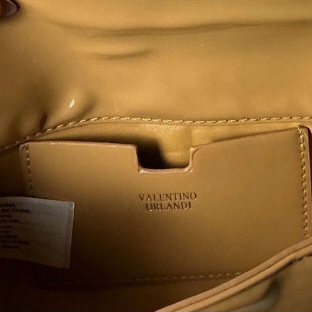 NEW Authentic Valentino Orlandi Taupe Crossbody Purse - Picture 10 of 10